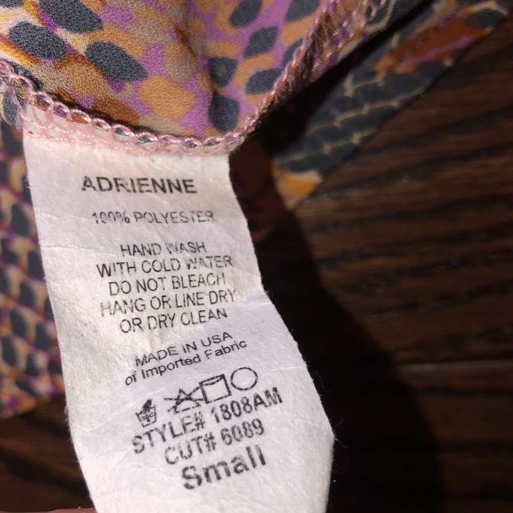ADRIENNE python print top size small - Picture 5 of 6